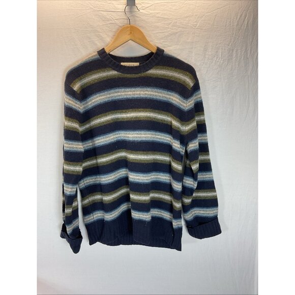 VTG J. Crew Sweater Men's S‎ Oarsman Striped Wool Grunge  90s Y2K Prep Ivy - Picture 1 of 9